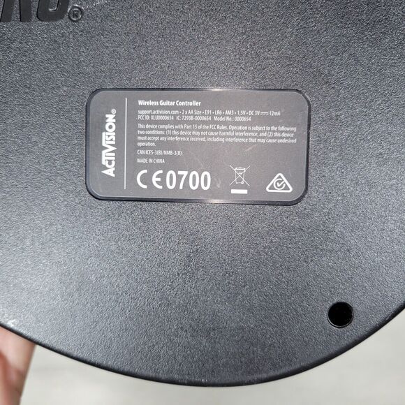 Guitar Hero Guitar Controller Activision 0000654 No Dongle Xbox 360 Video Games - Picture 7 of 11